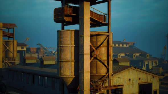 Old Abandoned Welsh Coal Mine Pit Gear