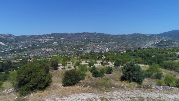 Aerial - Green Mountain European Farms and Villages Landscape