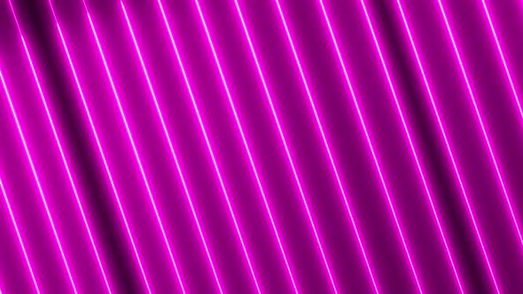 Purple color seamless neon light line technology motion background. Vd 614