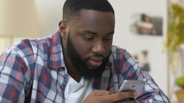 Man and Woman Ignoring Each Other Sitting in Social Networks, Gadget Addiction