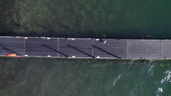 Bird's Eye View of a Private Jetty