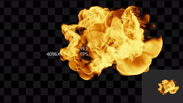 Fire Element 2 - 4096x4096, Alpha, Pr4444