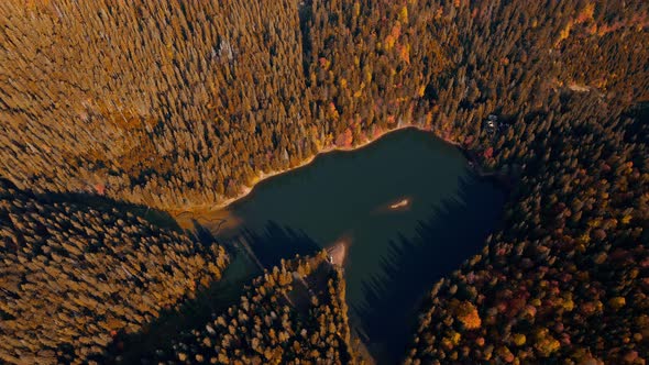 Dlrone Flight Above Around Famous Alpine Lake Sinevir