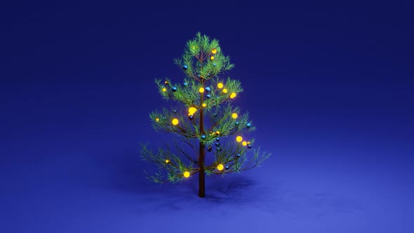 Christmas Tree Loop Animation HD