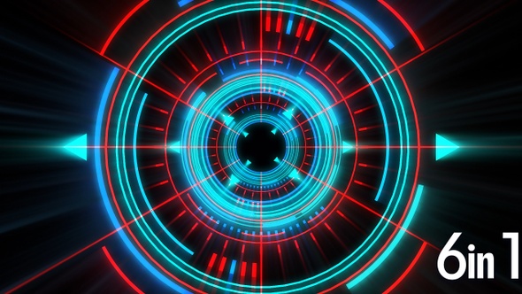 Vj Circle Lights Loops