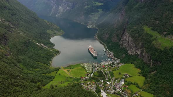 Geiranger Fjord, Norway. Beautiful Nature Norway Natural Landscape.