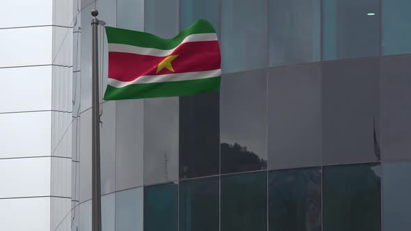 Suriname Flag Background 4K