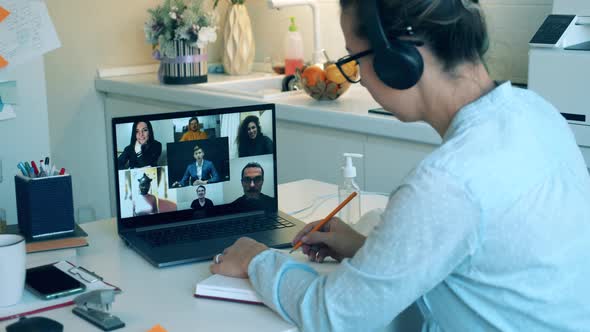 Videocall Remote Online Meeting During Covid19 Lockdown