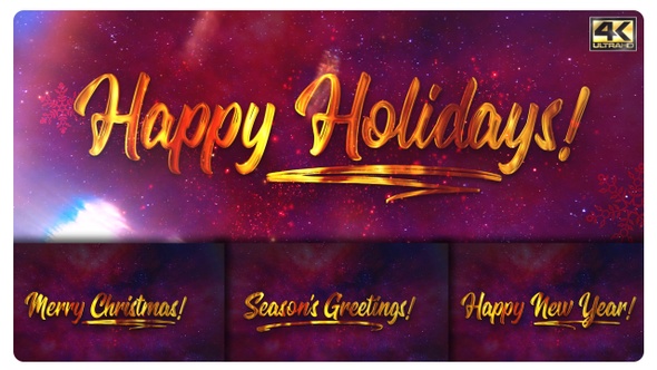 Happy Holiday Season's Greeting Titles