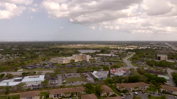 Aerial Orbit Hca Florida St Lucie Hospital 4k