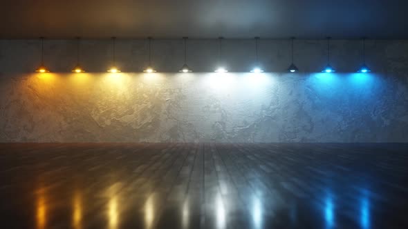 Background with Incandescent Lamps