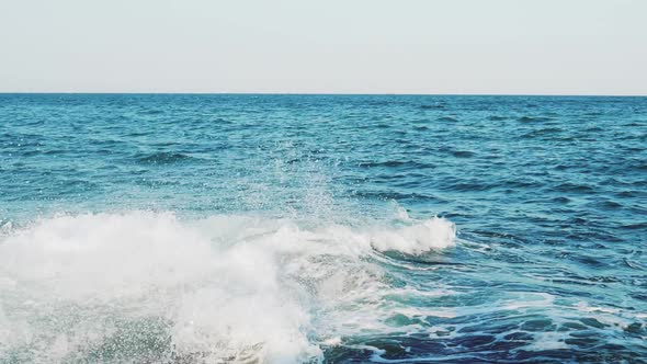 Sea Waves are Colliding with Underwater Reefs