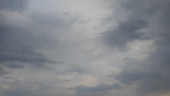 Cloud formations time lapse, spring season, rainy alt