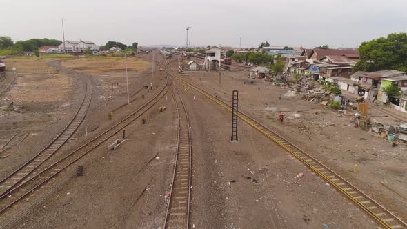 Apartment Buildings on Railway