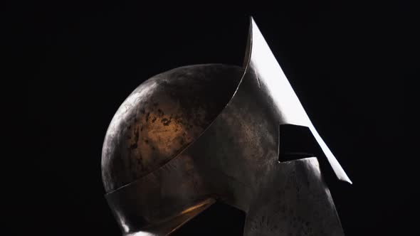 Ancient Iron Spartan Helmet.