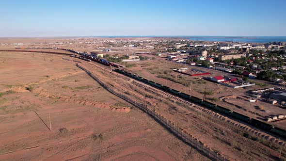 The Train is Traveling By Rail