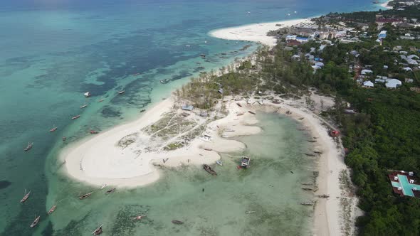 Indian Ocean Near the Coast of Zanzibar Island Tanzania Slow Motion