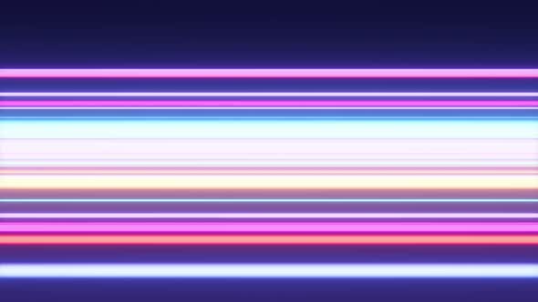 Vertical Footage with Fast Flying Through the Horizontal Neon Streaks Loop