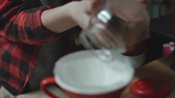 Female Barista Making Drip Brew