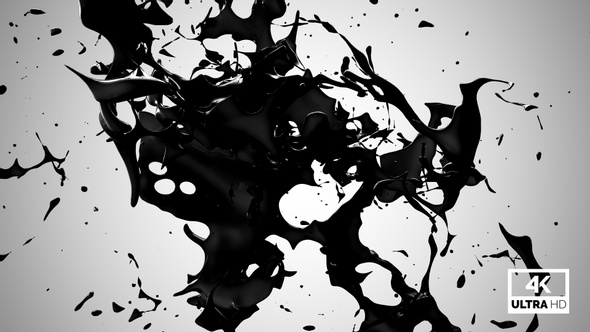 Abstract Black Ink Splash V2 alt