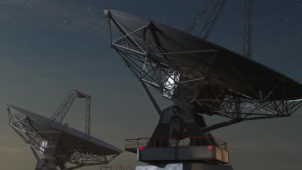 space antennas or ground observatories observing space from the earth's