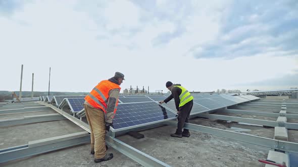 Installing Solar Cell Outdoor