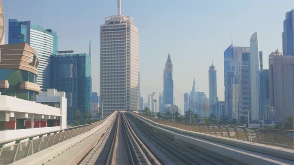Monorail Metro In Dubai United Arab Emirates