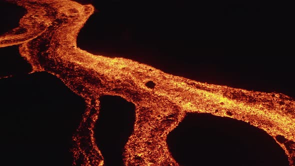 Aerial view of Volcan Cumbre Vieja, La Palma, Canary Islands, Spain.