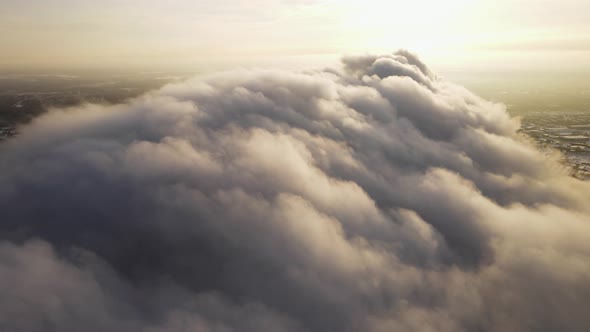 From Large Clusters of Clouds