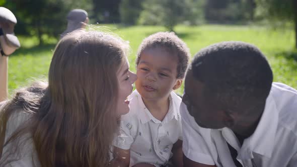 Multiracial Family in the Park