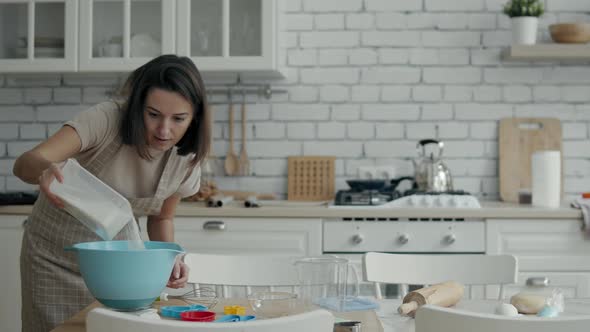 Woman Cooking at Home