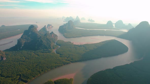 Phang Nga National Park in Thailand Epic Rocks Islands Dense Mangrove Forest and Rivers