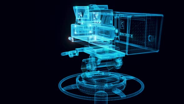 Tv Camera Hologram Close Up Hd