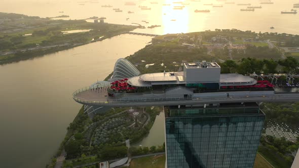 Singapore City Skyline at Marina Bay Singapore