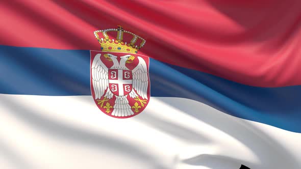 The Flag of Serbia