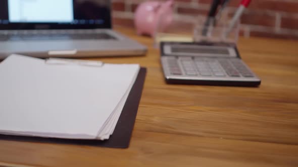 Word Corporate is Created By Hands of Wooden Cubes with Letters