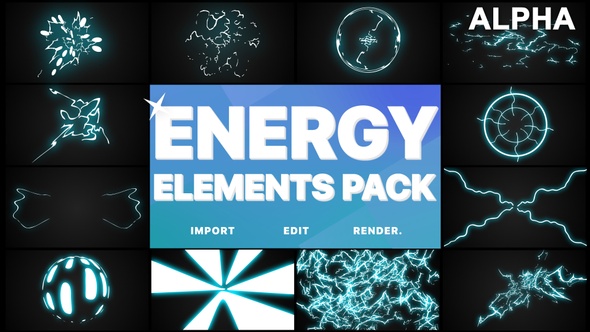 Energy Elements Pack | Motion Graphics Pack
