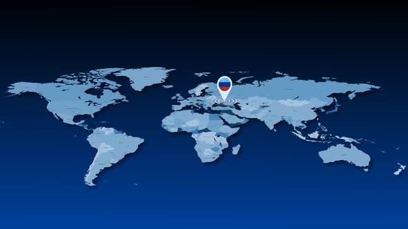 Luhansk People's Republic Location Tracking Animation On Earth Map