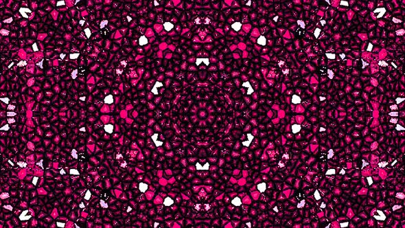 Bright abstract light governing red color, kaleidoscope