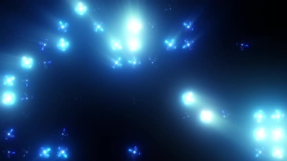 Bright Floodlight Flash on the Wall VJ Stage alt