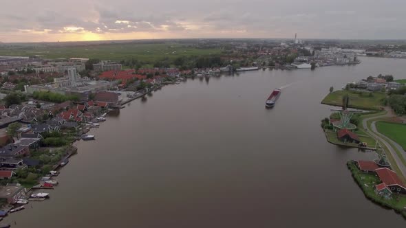 Aerial View of Dutch Township and River