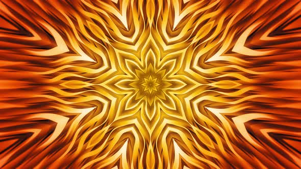 Gold Abstract Flower
