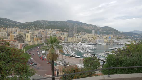 Cityscape of Monaco and the Hercules Port