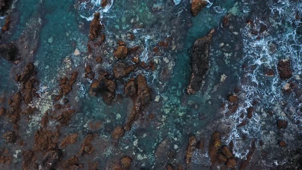 Top View of a Deserted Coast