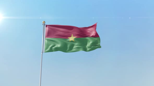 Burkina Faso  Flag alt