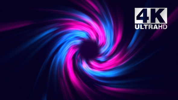 Abstract Stylish Colorful Neon Glowing Twirl 4k Cosmic Background Loop