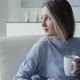 Beautiful Girl Drinking Hot Drink - VideoHive Item for Sale
