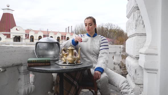 Girl in Astronaut Costume