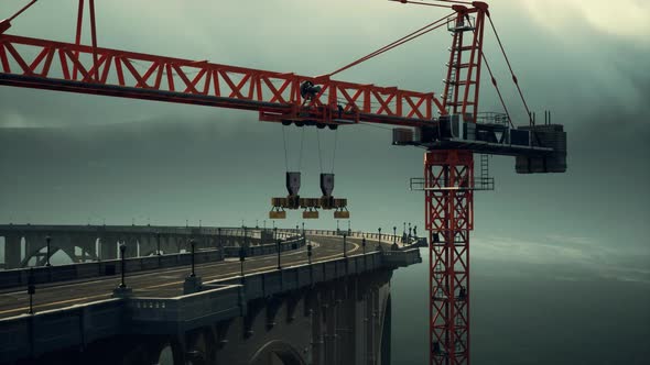 High Way Bridge Under Construction