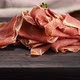 sliced jamon on a wooden board, breakfast - VideoHive Item for Sale